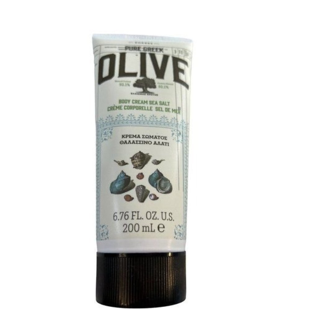 Pure Greek Olive Body Cream Sea Salt 6.76 oz New